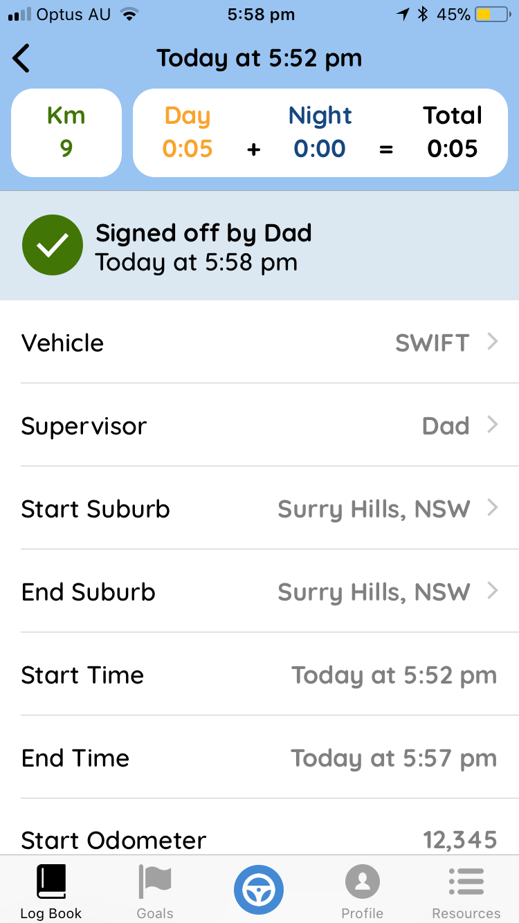 Sign-off confirmed